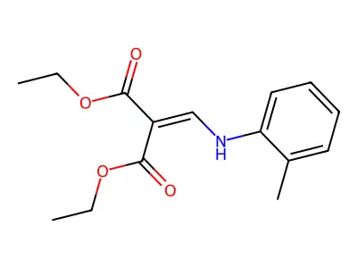 Diethyl 2-(2-toluidinomethylene)malonate structure
