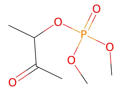 Dimethyl 3-oxobutan-2-yl phosphate structure