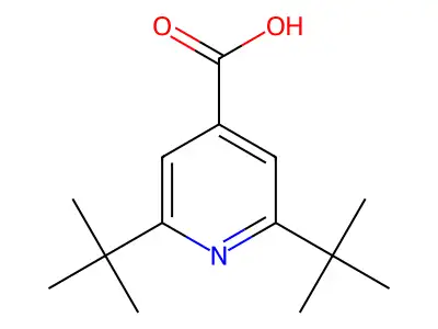 2,6-Di-tert-butylisonicotinic acid structure