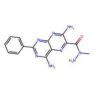 4,7-Diamino-n-methyl-2-phenylpteridine-6-carbohydrazide structure