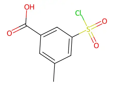 3-(Chlorosulfonyl)-5-methylbenzoic acid structure