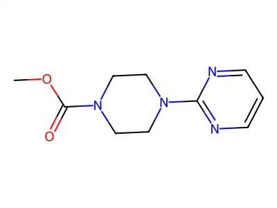 Methyl 4-pyrimidin-2-ylpiperazine-1-carboxylate structure