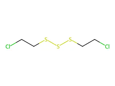 Trisulfide, bis(2-chloroethyl)- structure