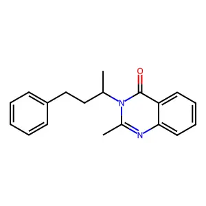 4(3H)-Quinazolinone, 2-methyl-3-(4-phenyl-2-butyl)- structure