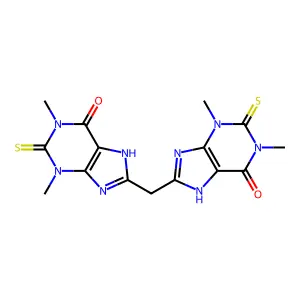 8,8'-Methylenebis(2-thio-theophylline structure