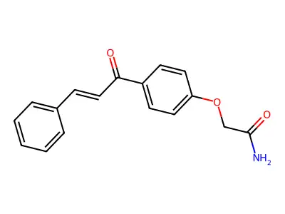 2-(4-Cinnamoylphenoxy)acetamide structure