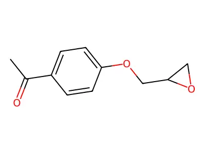 1-{4-[(Oxiran-2-yl)methoxy]phenyl}ethan-1-one structure