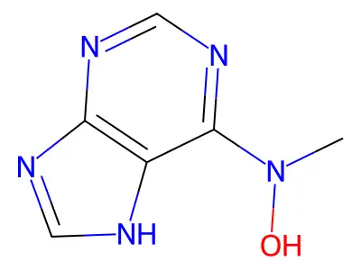 Adenine, N-hydroxy-N-methyl- structure
