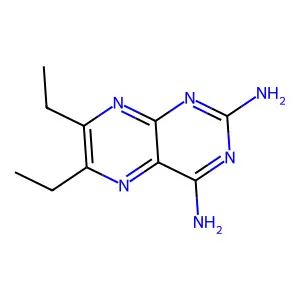 6,7-Diethylpteridine-2,4-diamine structure