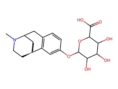 Dextrorphan O-b-D-glucuronide structure