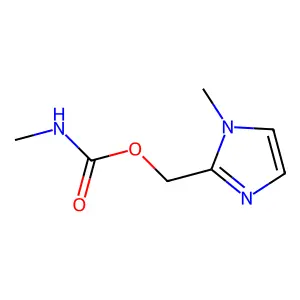 (1-methyl-1H-imidazol-2-yl)methyl methylcarbamate structure