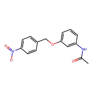 N-[3-[(4-硝基苯基)甲氧基]苯基]乙酰胺 structure