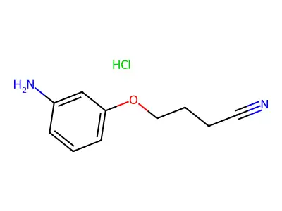 4-(3-氨基苯氧基)丁腈 structure