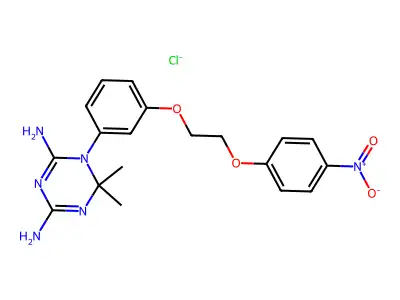 6,6-dimethyl-1-[3-[2-(4-nitrophenoxy)ethoxy]phenyl]-1,3,5-tr structure