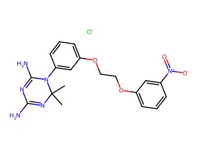 6,6-dimethyl-1-[3-[2-(3-nitrophenoxy)ethoxy]phenyl]-1,3,5-tr structure