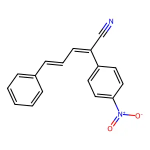 2-(4-Nitrophenyl)-5-phenylpenta-2,4-dienenitrile structure