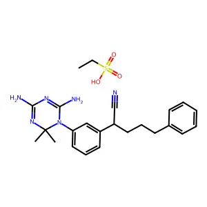 2-[3-(4,6-diamino-2,2-dimethyl-1,3,5-triazin-1-yl)phenyl]-5- structure