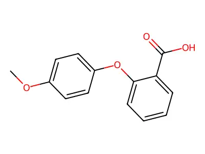 2-(4-甲氧基苯氧基)苯甲酸 structure