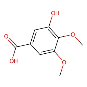 3-羟基-4,5-二甲氧基苯甲酸 structure