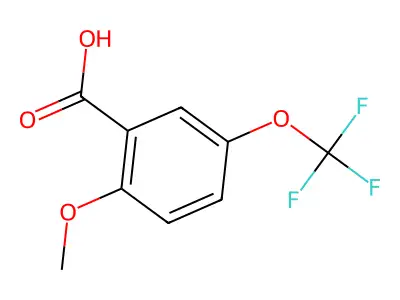 2-methoxy-5-(trifluoromethoxy)benzoic Acid structure