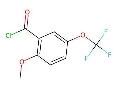 2-Methoxy-5-(trifluoromethoxy)benzoyl chloride structure
