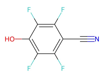 Benzonitrile, 2,3,5,6-tetrafluoro-4-hydroxy- structure