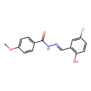 4-Methoxy-benzoic acid (5-chloro-2-hydroxy-benzylidene)-hydrazide structure