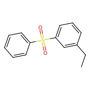 Benzene, 1-ethyl-3-(phenylsulfonyl)- structure