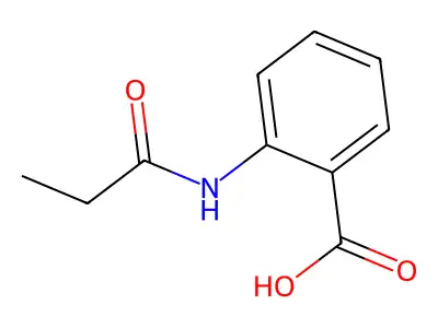 2-Propanamidobenzoic acid structure