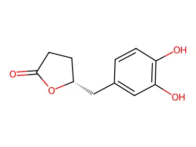 5-((3,4-Dihydroxyphenyl)Methyl)Oxolan-2-One structure