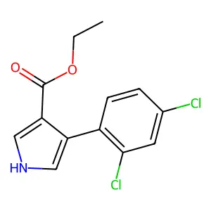 ethyl 4-(2,4-dichlorophenyl)-1H-pyrrole-3-carboxylate structure