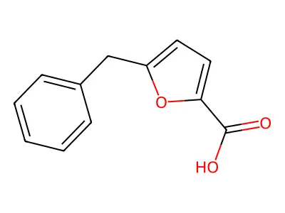 5-Benzyl-2-furoic acid structure
