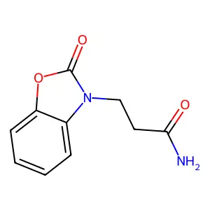 3-(2-oxo-1,3-benzoxazol-3(2H)-yl)propanamide structure
