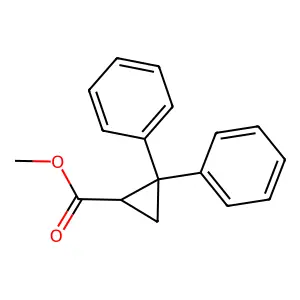 Methyl 2,2-diphenylcyclopropanecarboxylate structure