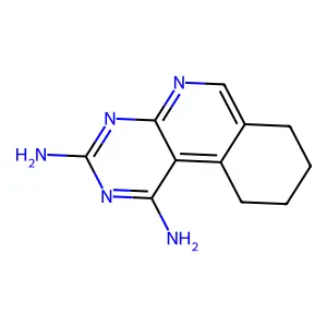 Pyrimido(4,5-c)isoquinoline-1,3-diamine, 7,8,9,10-tetrahydro- structure