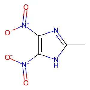 2-methyl-4,5-dinitro-1H-imidazole structure