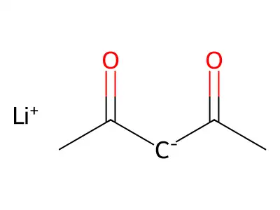 Lithium 4-oxopent-2-en-2-olate structure