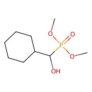 Phosphonic acid, (cyclohexylhydroxymethyl)-, dimethyl ester structure