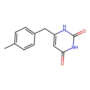 6-(4-methylbenzyl)pyrimidine-2,4(1H,3H)-dione structure