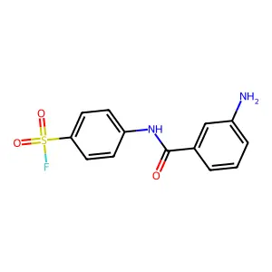 4-(3-氨基苯甲酰氨基)苯-1-磺酰氟 structure