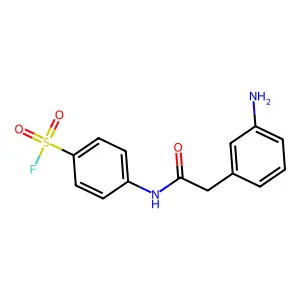4-{[(3-Aminophenyl)acetyl]amino}benzenesulfonyl fluoride structure