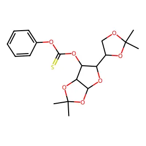 Glucofuranose, 1,2:5,6-di-O-isopropylidene-O-phenyl thiocarbonate, alpha-D- structure