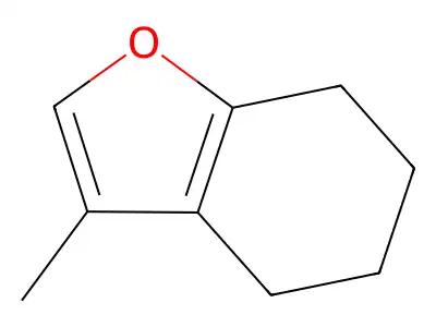 4,5,6,7-Tetrahydro-3-methylbenzofuran structure