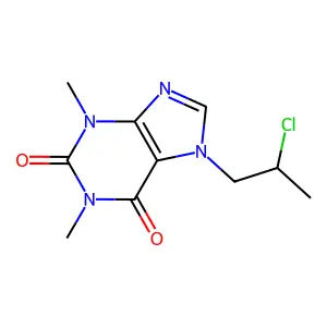 7-(2-Chloropropyl)-3,7-dihydro-1,3-dimethyl-1H-purine-2,6-dione structure