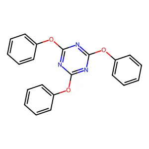 2,4,6-Triphenoxy-s-triazine structure