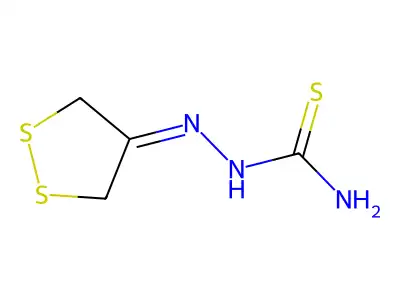 2-(1,2-Dithiolan-4-ylidene)hydrazinecarbothioamide structure