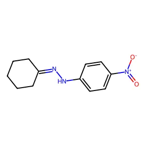 Cyclohexanone (4-nitrophenyl)hydrazone structure