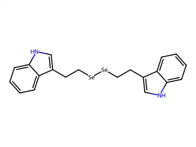 Indole, 3,3'-(diselenodiethylene)di- structure