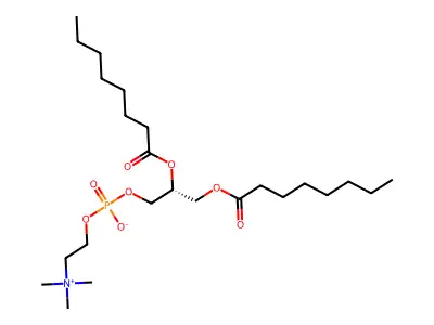Dioctanoyl phosphatidylcholine structure