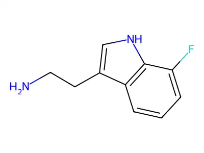 2-(7-fluoro-1H-indol-3-yl)ethan-1-amine structure